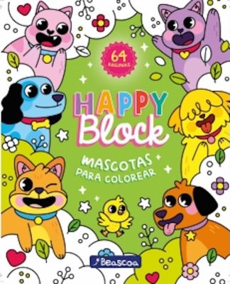 BLOCK PARA COLOREAR - MASCOTAS