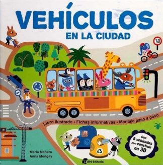 VEHICULOS EN LA CIUDAD - LIBRO + 6 PLANCHAS DE CARTON PLUMA