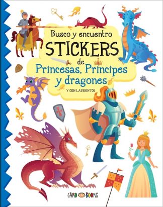 BUSCO Y ENCUENTRO STICKERS - PRINCESAS, PRINCIPES Y DRAGONES